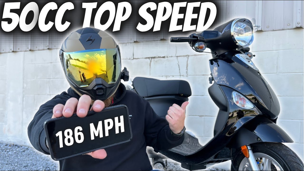 top speed of 50cc moped