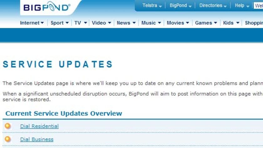 telstra bigpond outages