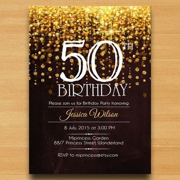 50th birthday invite