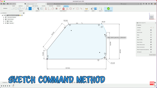 how to fully define a sketch in fusion 360