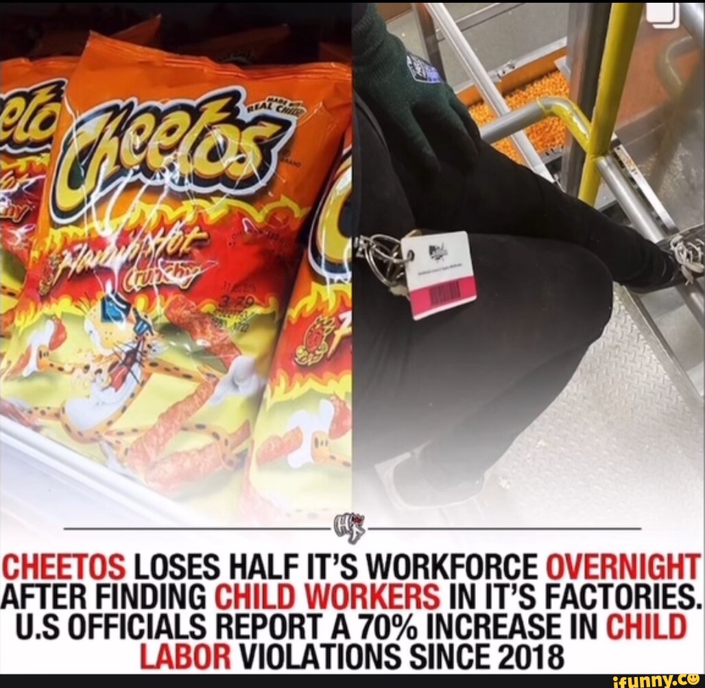 child labor cheetos