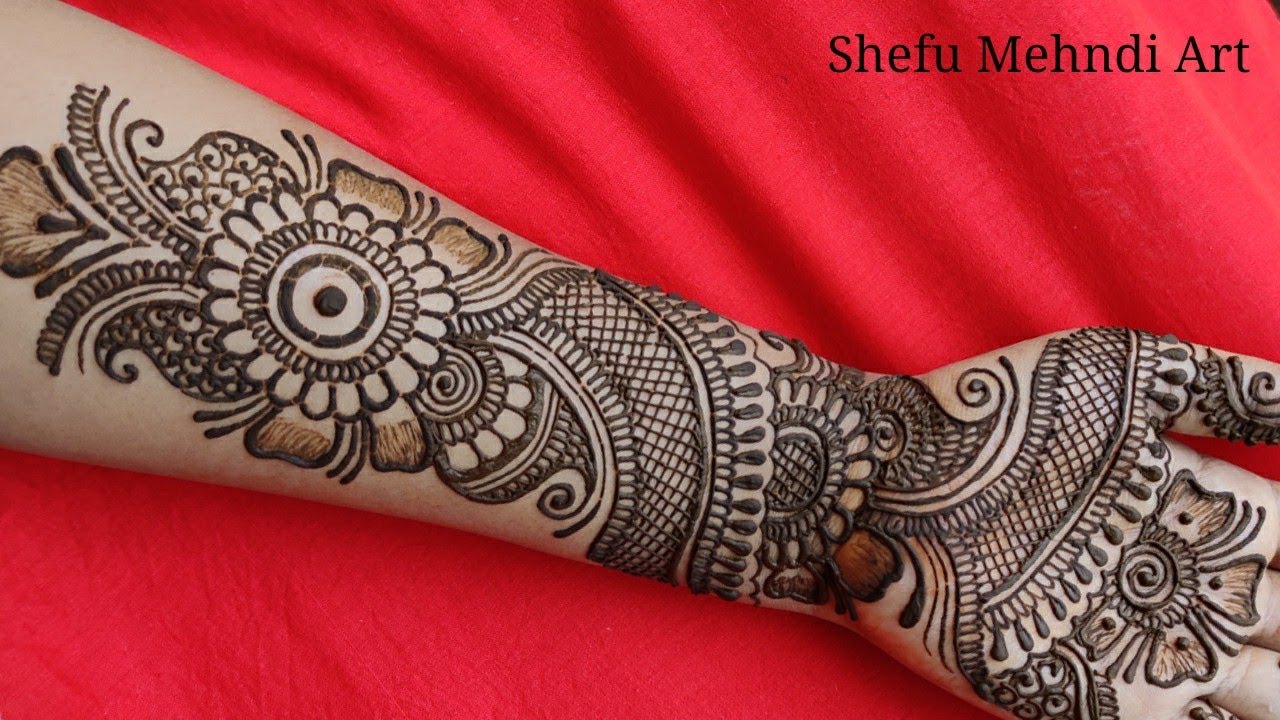 arabic mehndi design front full hand