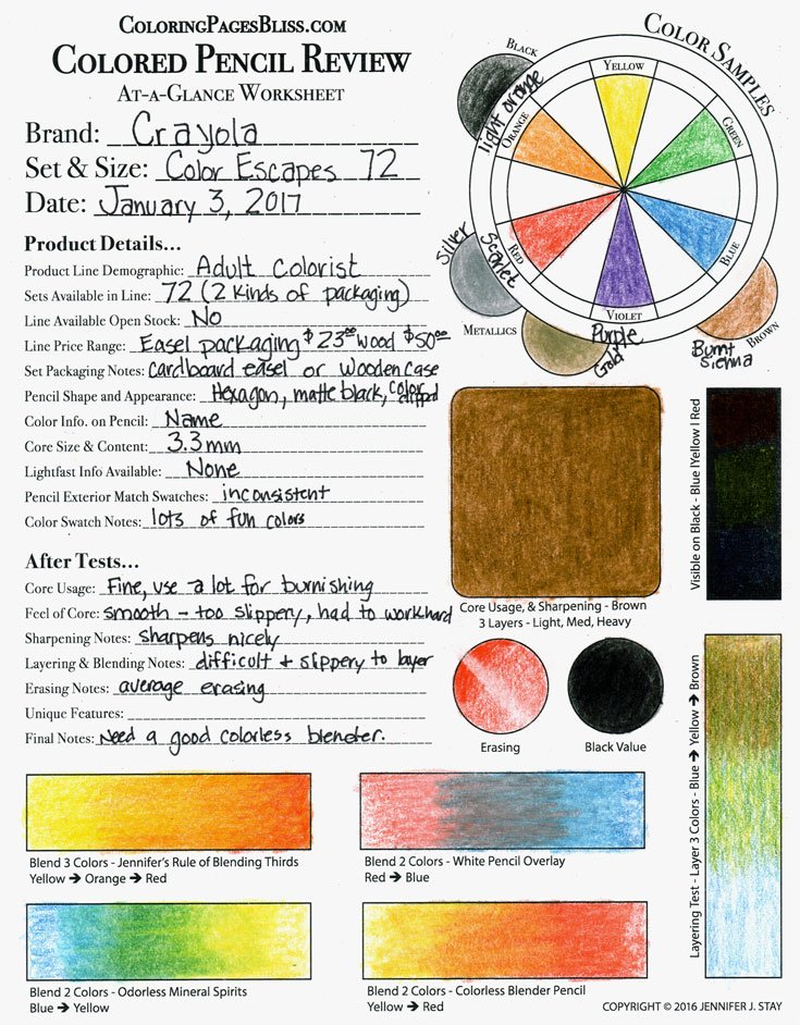 crayola colored pencils review