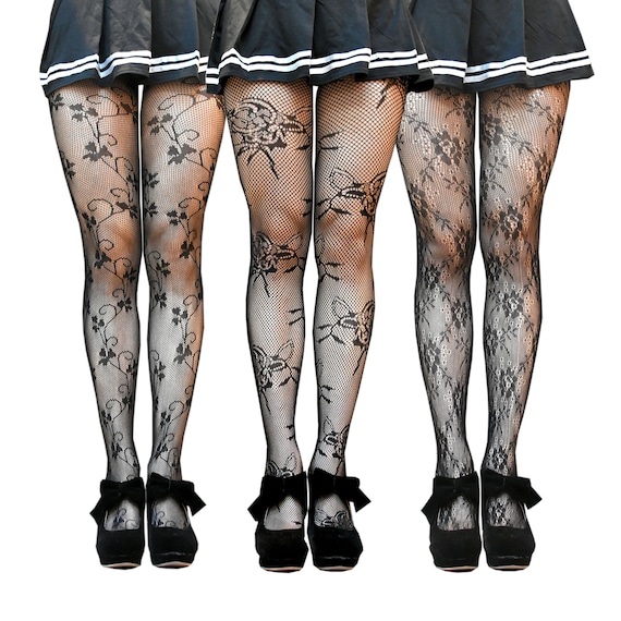 pantyhose with designs