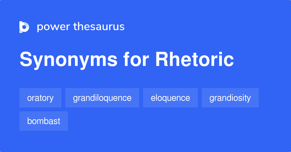 rhetoric synonym