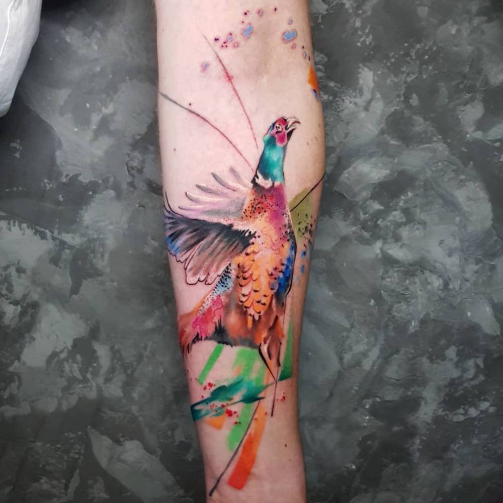 pheasant tattoo