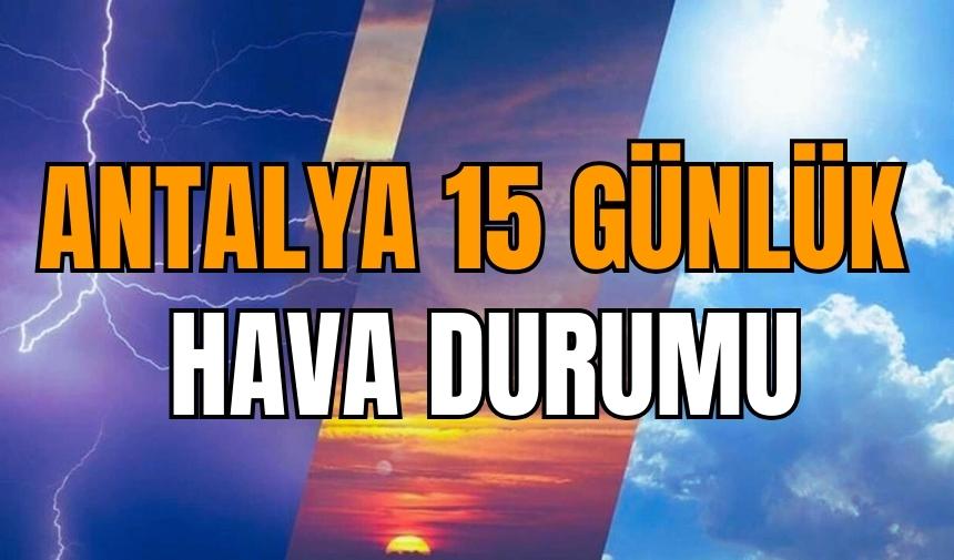 15 günlük hava durumu serik