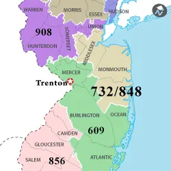 908 area code new jersey