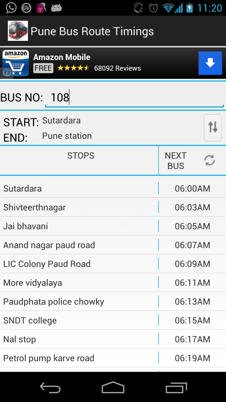 pmpml bus time table 2022