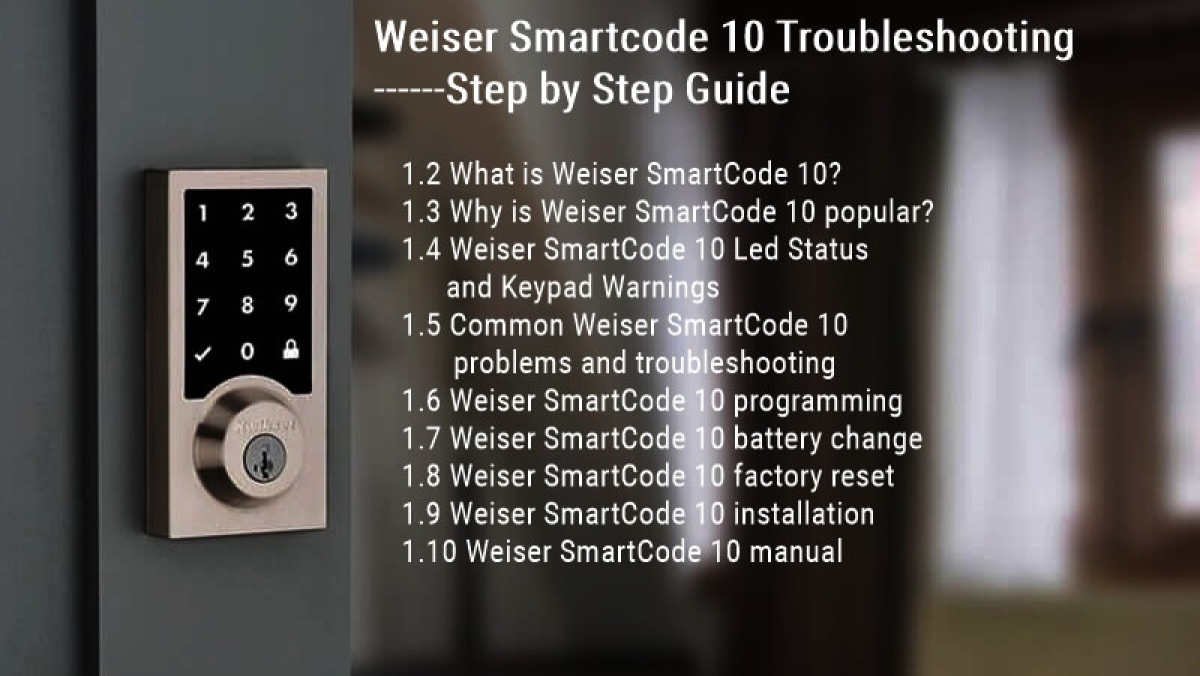 weiser smartcode 10 app