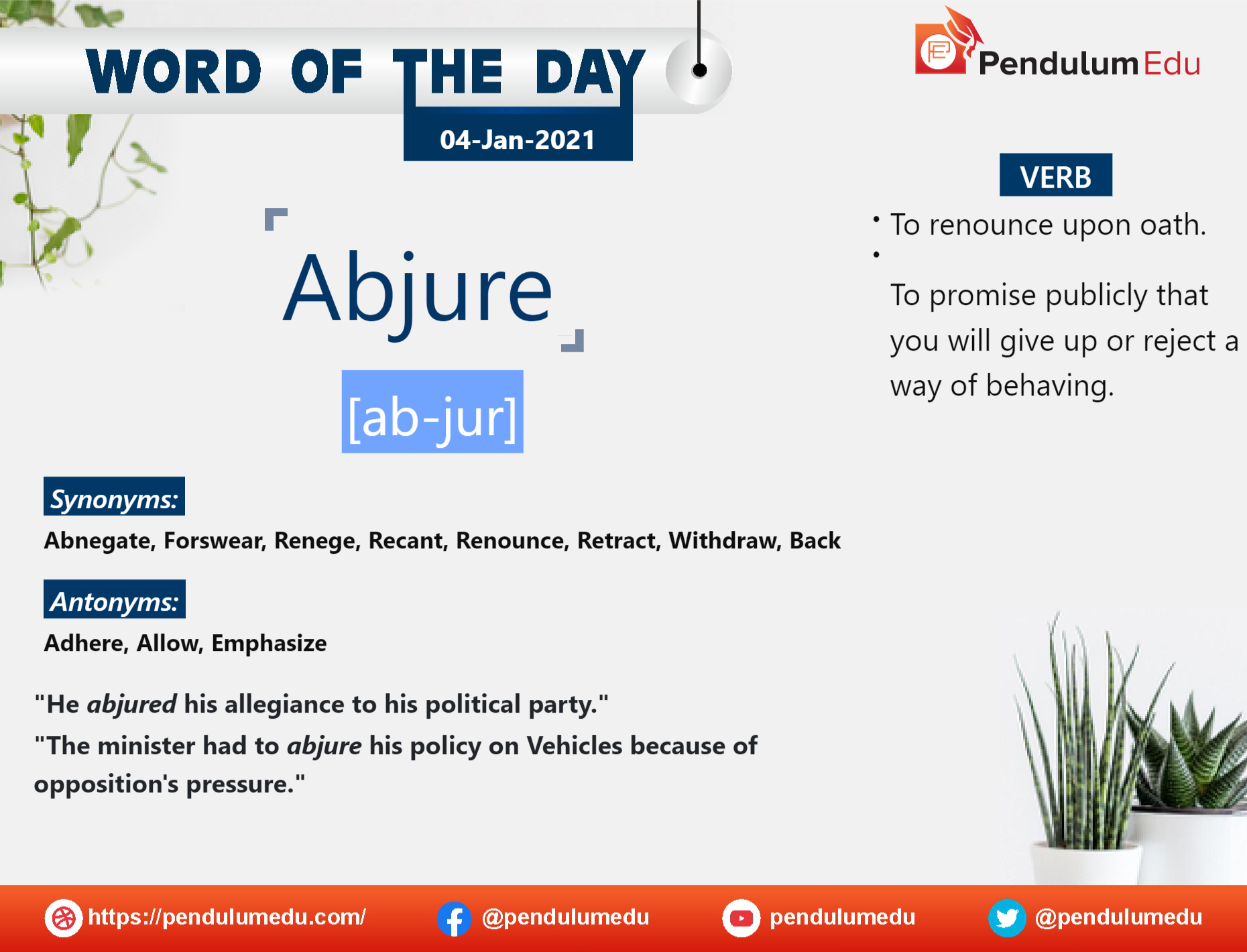 definition of abjure