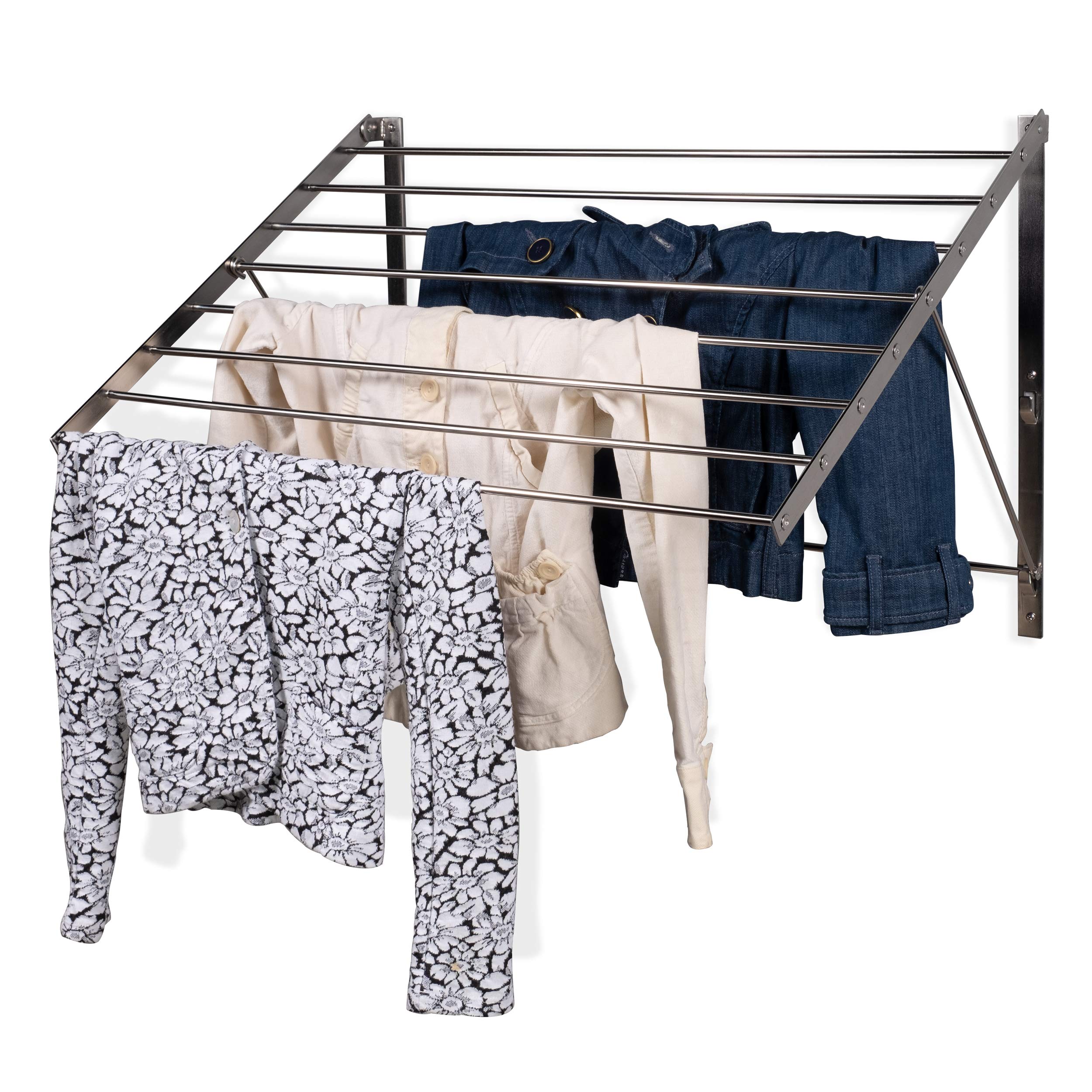 wall mounted laundry drying rack