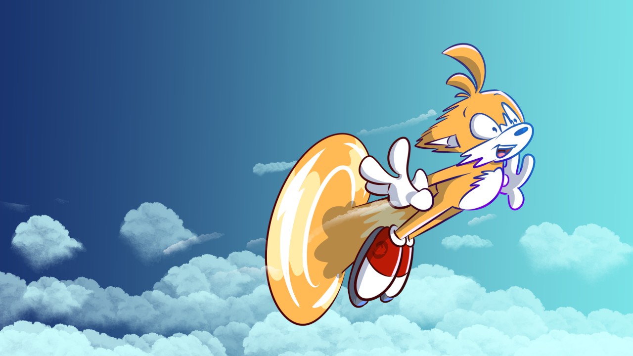 tails the fox flying