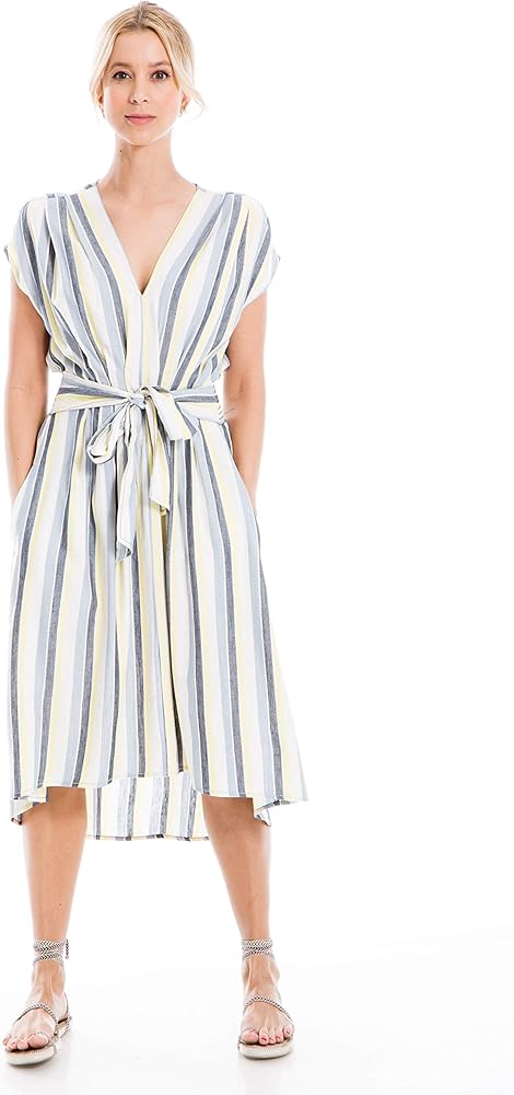 max studio striped dress