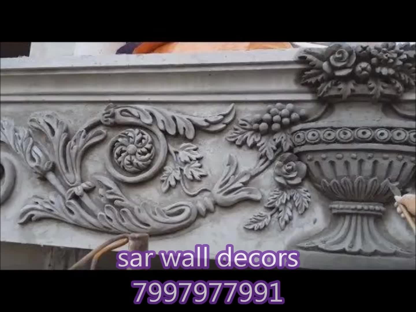 house front wall cement design