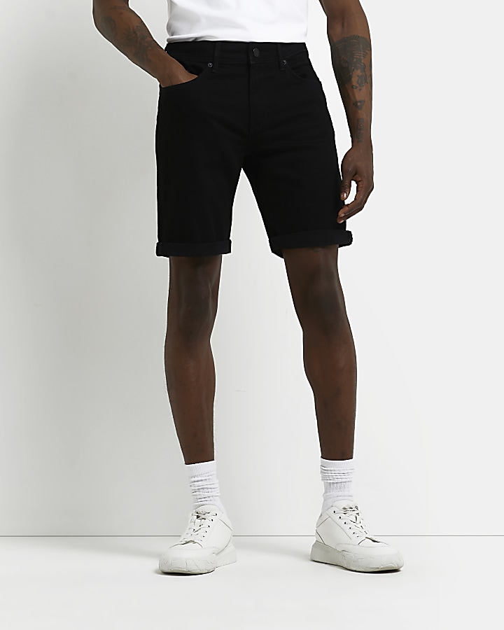 river island mens denim shorts