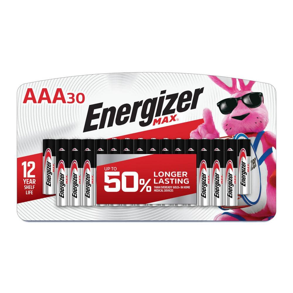 energizer aa batteries max alkaline 30 pack