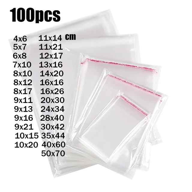 self sealing cellophane bags