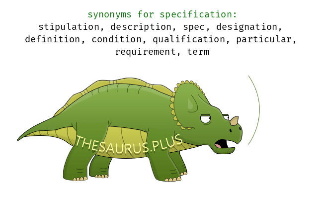 specification synonym