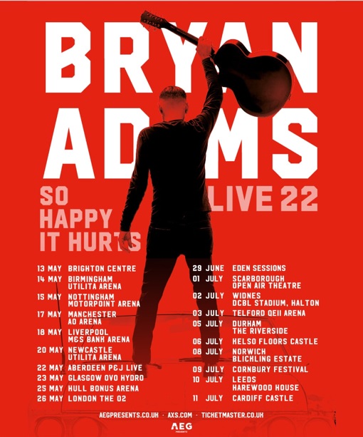 bryan adams setlist june 2023