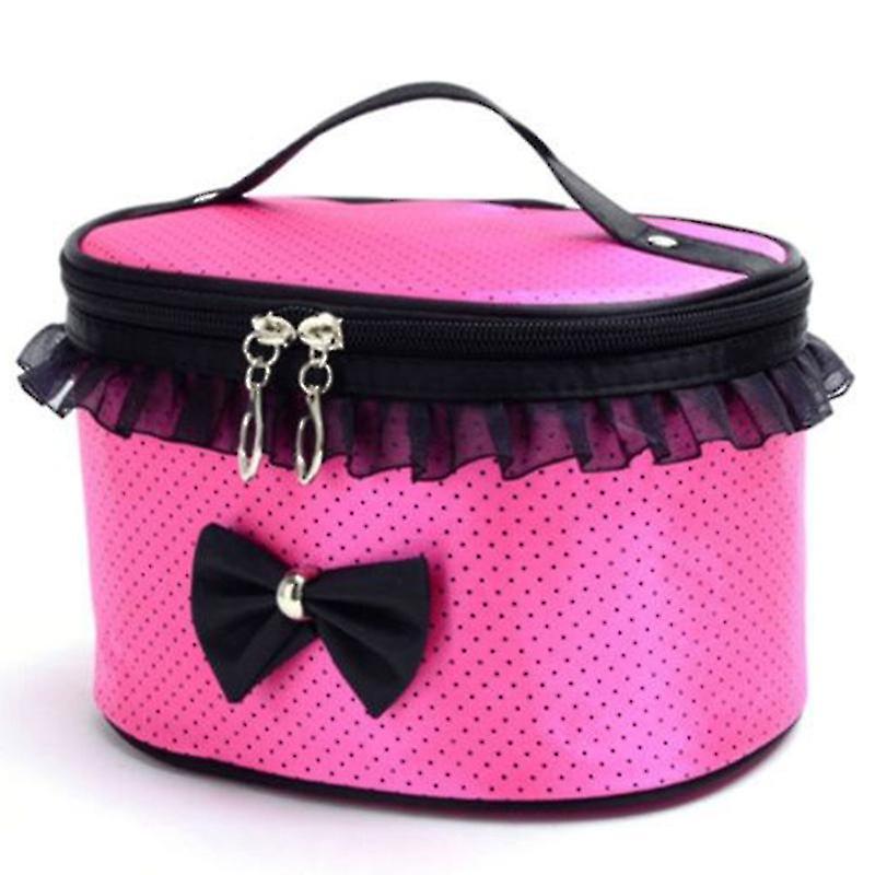 polka dot makeup bag