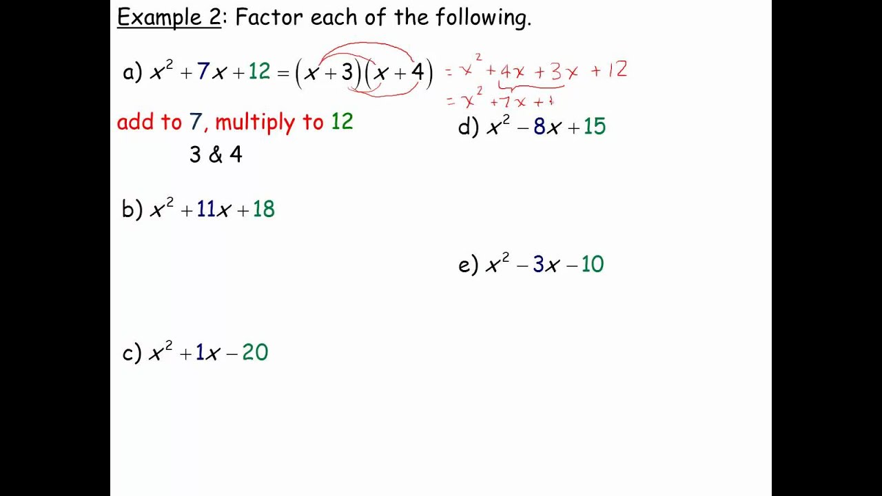 factorise x 2