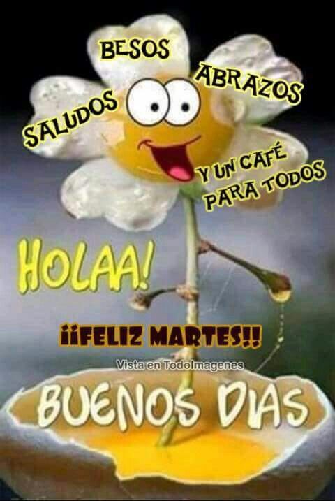 saludos buenos días martes