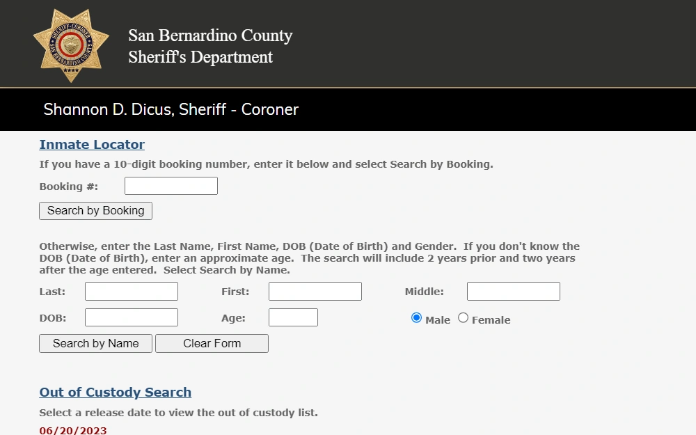 san bernardino county inmate locator