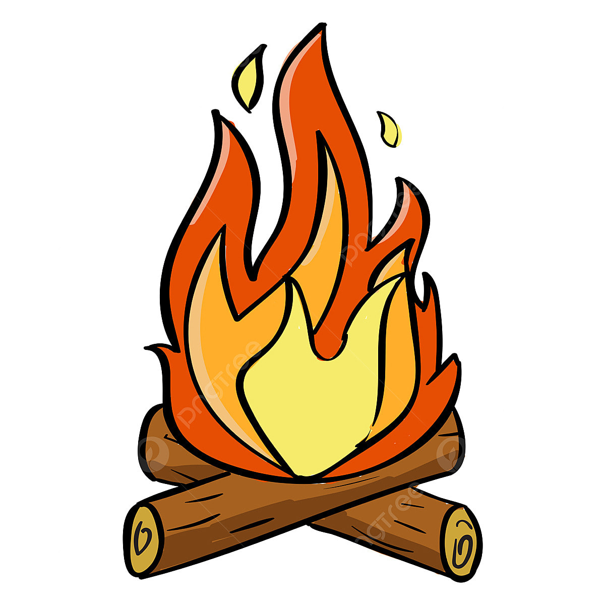 clip art camp fire