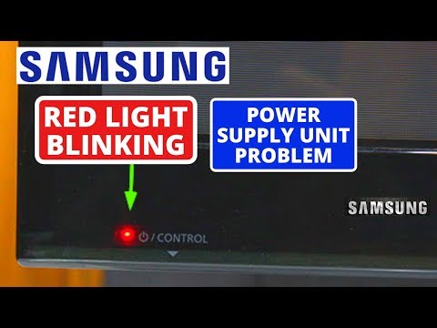 samsung tv not turning on flashing red light