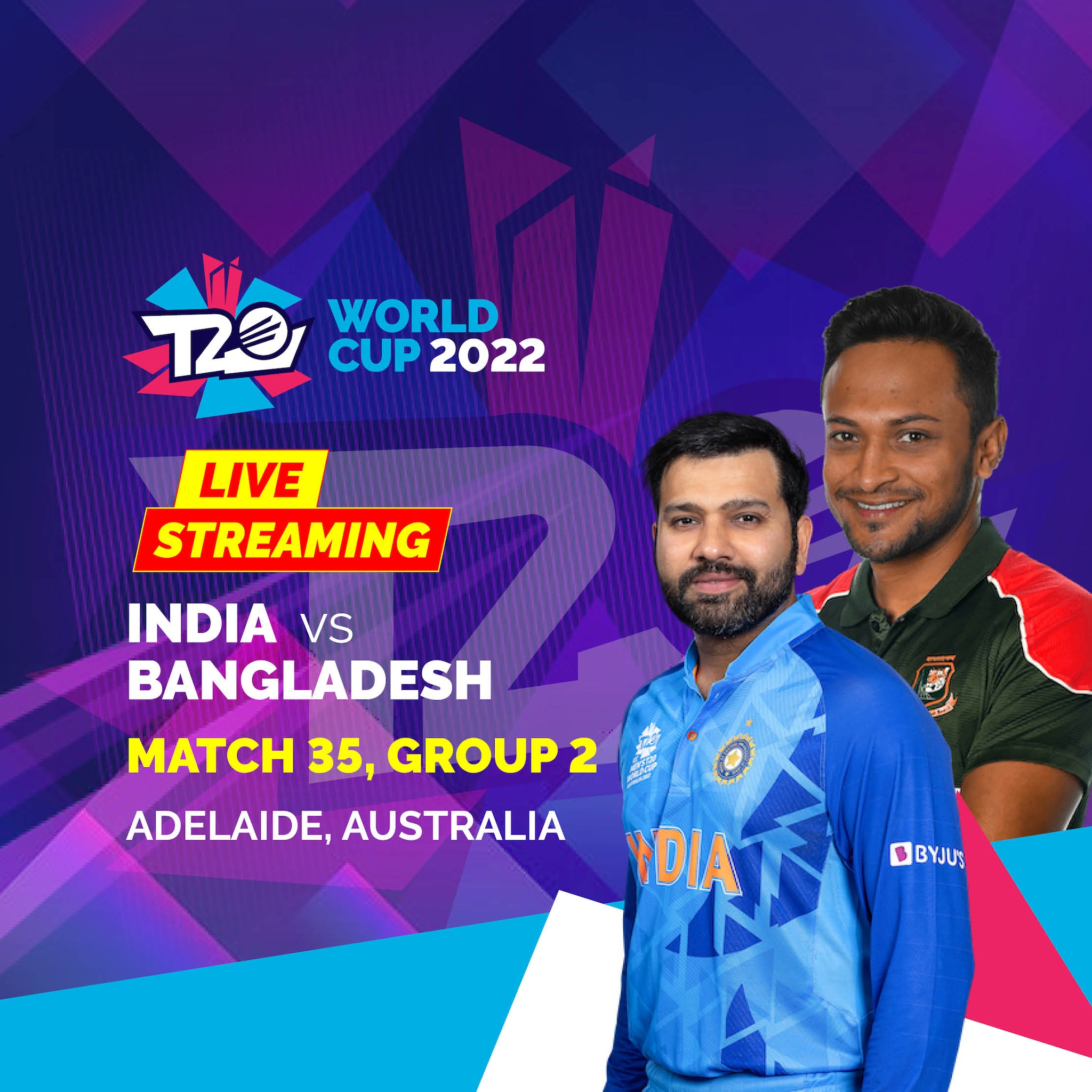 live streaming india vs bangladesh match