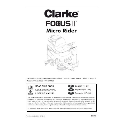 clarke focus ii manual