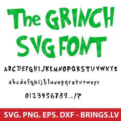 grinch font svg