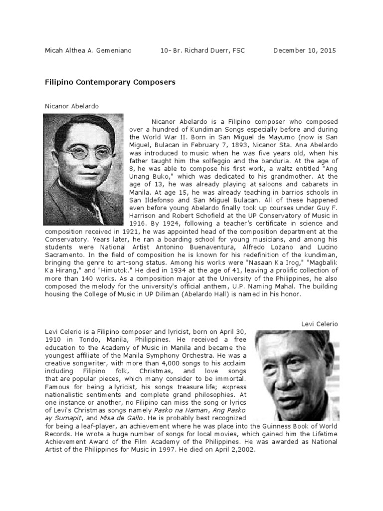 great filipino composers