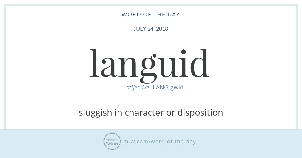 definition languid