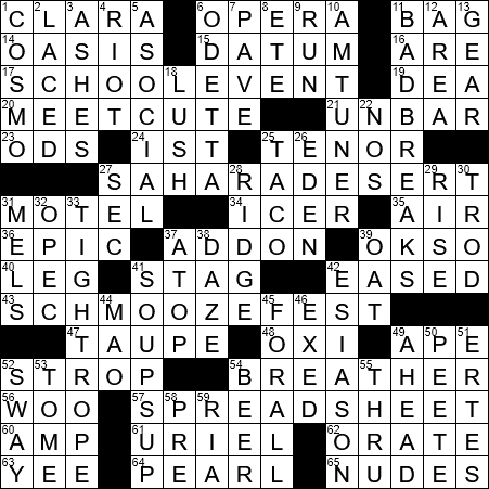 crossword clue gathering