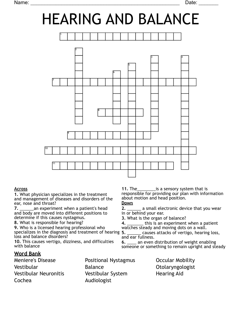 crossword clue balance