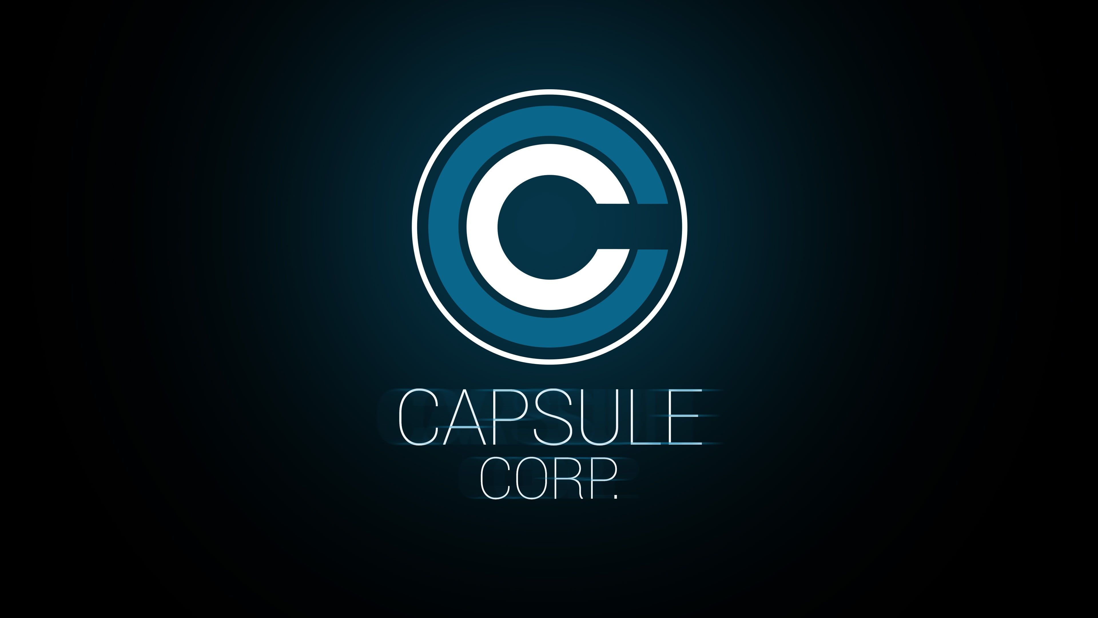 capsule corp logo wallpaper