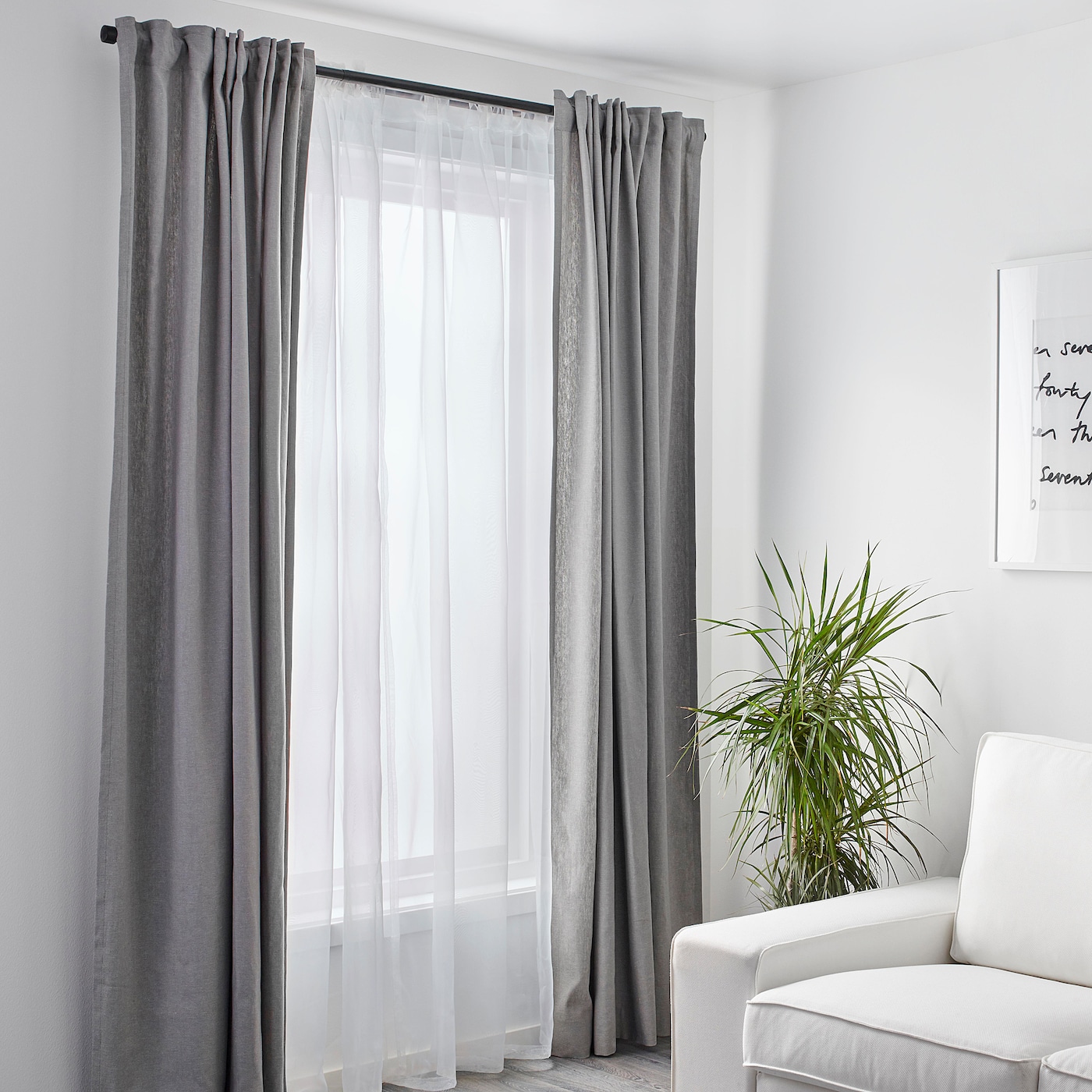 sheer grey curtains