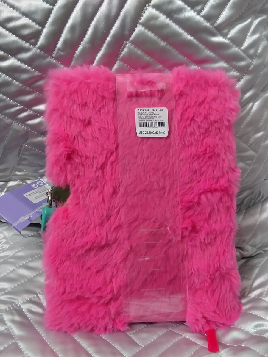 fluffy pink diary