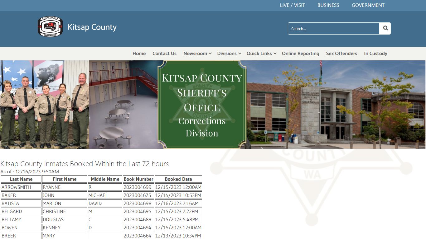 kitsap county jail roster last 24 hours