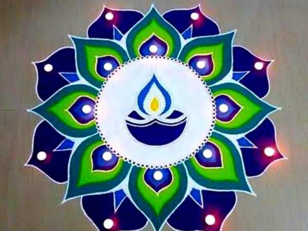 colourful rangoli design