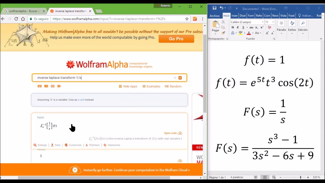 laplace transform calculator wolfram