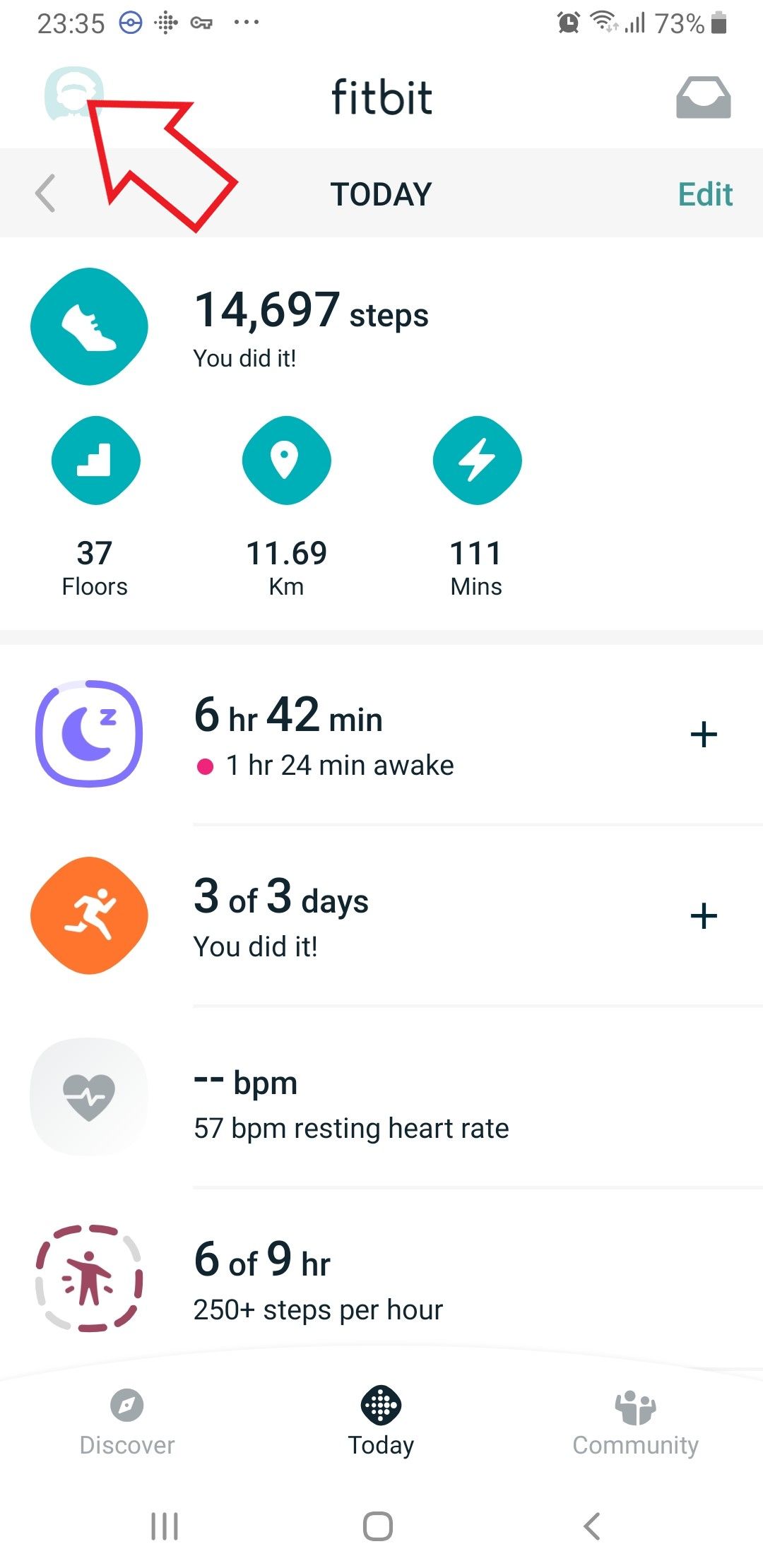 how to set a fitbit alarm