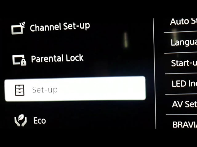 how to remove demo mode in sony tv