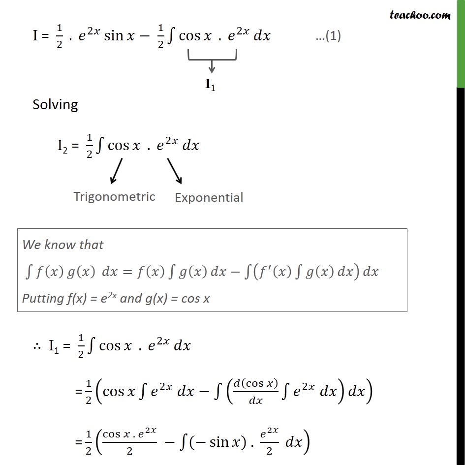 integral e 2x sin x dx