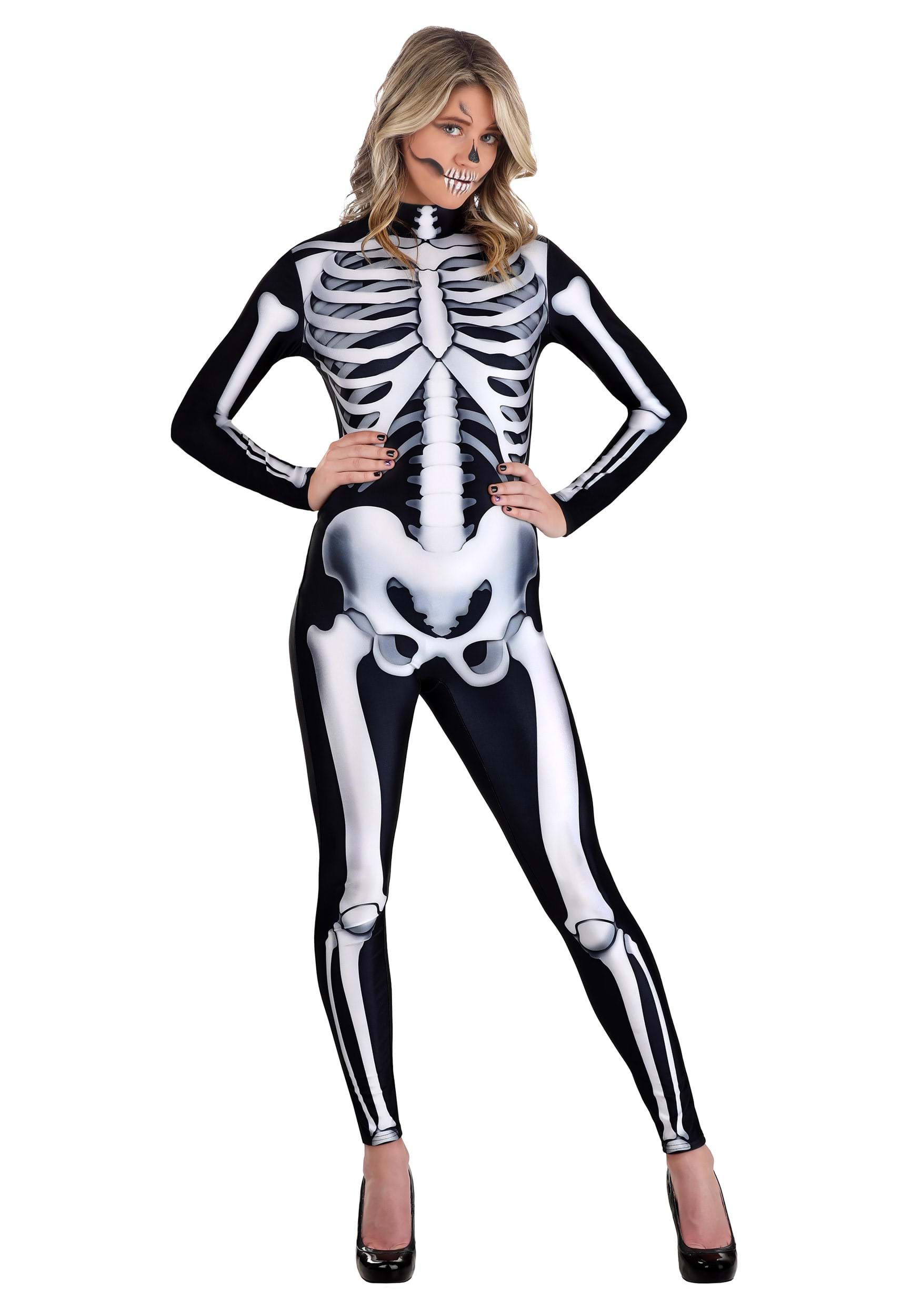 female skeleton outfit