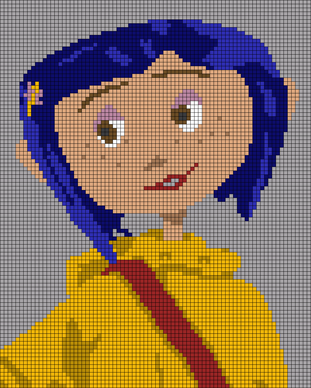 pixel art coraline