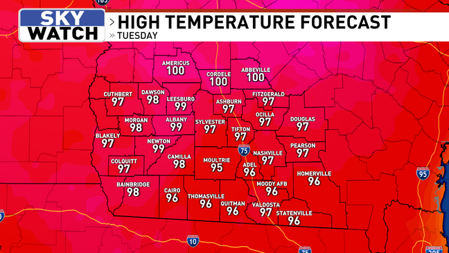 weather in valdosta georgia today