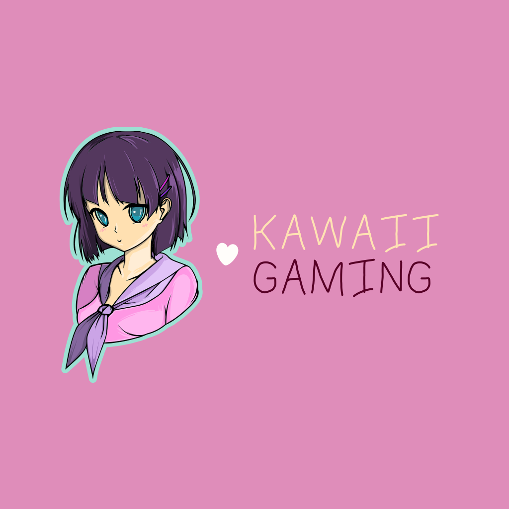 girl gaming logo template